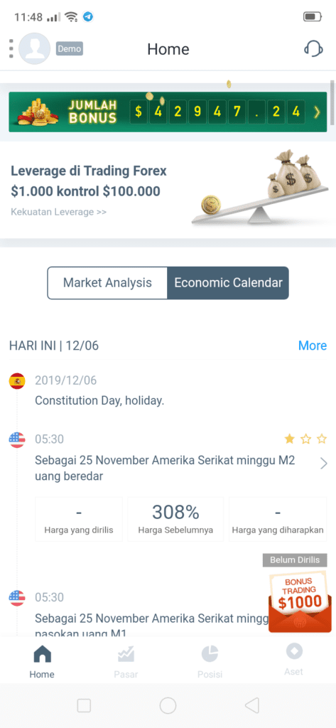 aplikasi hanson forex investing bagian economic calendar
