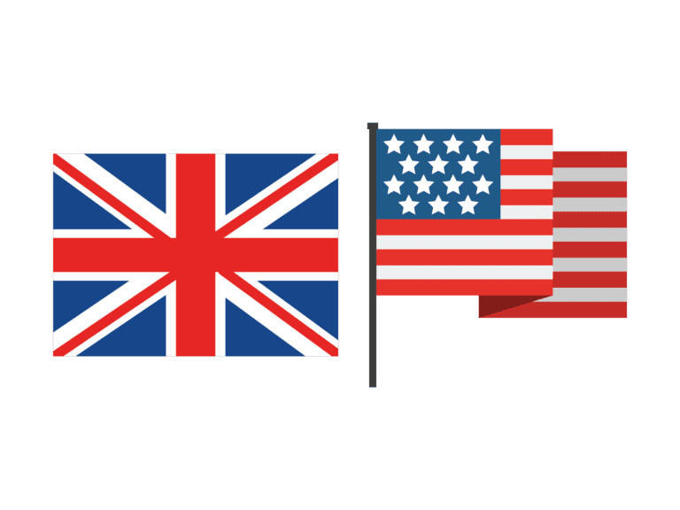 bendera Inggris dan Amerika