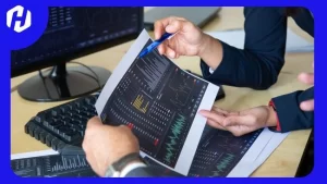 Trader sedang Trading Saham Online Modal Kecil