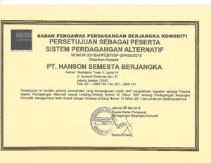 Regulasi resmi BAPPEBTI untuk izin operasional HSB sebagai Broker Perdagangan Berjangka di Indonesia