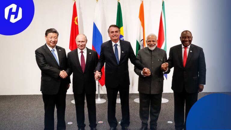 BRICS adalah singkatan dari negara-negara anggotanya yang terdiri dari Brazil, Russia, India, China, dan South Africa (Afrika Selatan