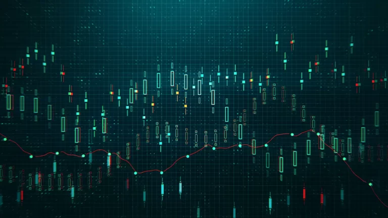 grafik falling wedges yang sedang profit