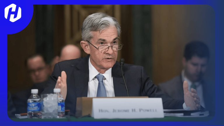 jerome powell sedang berpidato yang mana pidatonya bisa mempengaruhi harga emas dunia