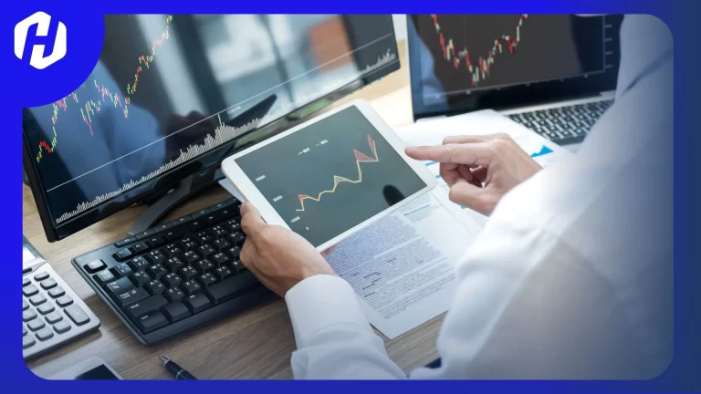 seorang trader sedang mengatur stop loss dengan bijaksana dalam trading