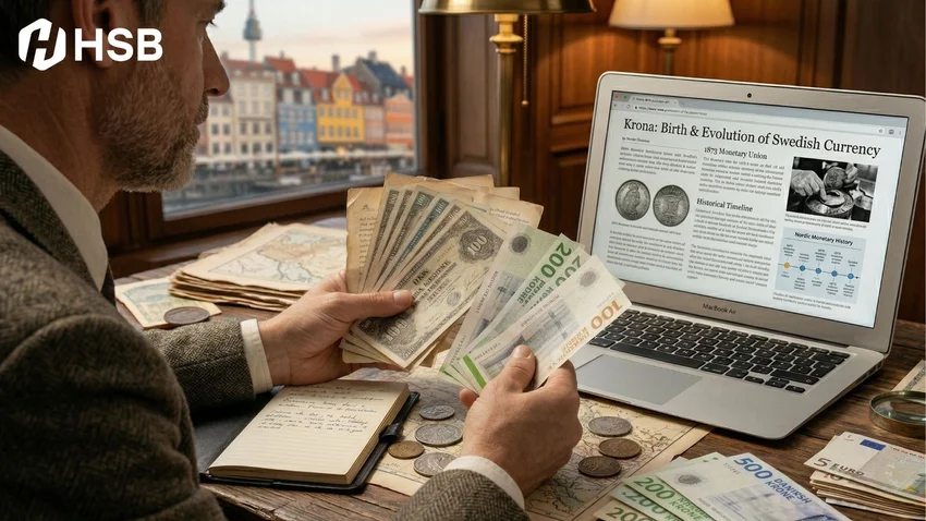 sejarah krona swedia