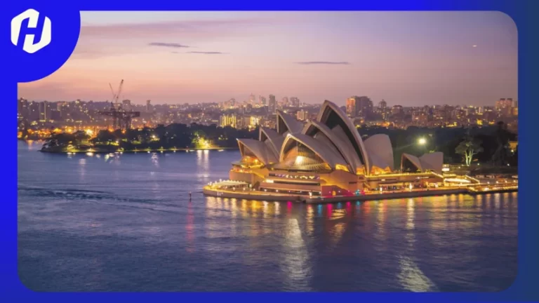 pemandangan sore di sydney australia