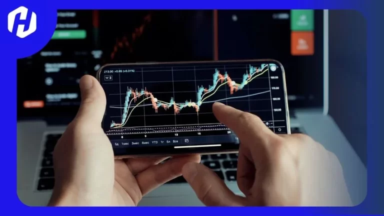 trader sedang menerapkan metode moving average