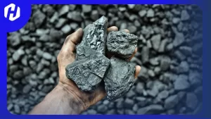 batu bara yang baru saja ditambang