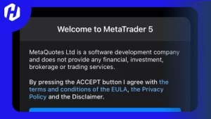 menemukan aplikasi MetaTrader 5 dalam hasil pencarian