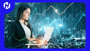 trader sedang menghubugi broker untuk melihat hari libur trading