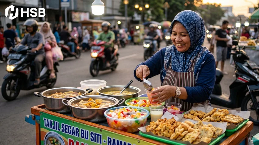 berjualan takjil saat ramadan