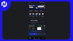 tampilan awal sinyal trading di aplikasi HSB