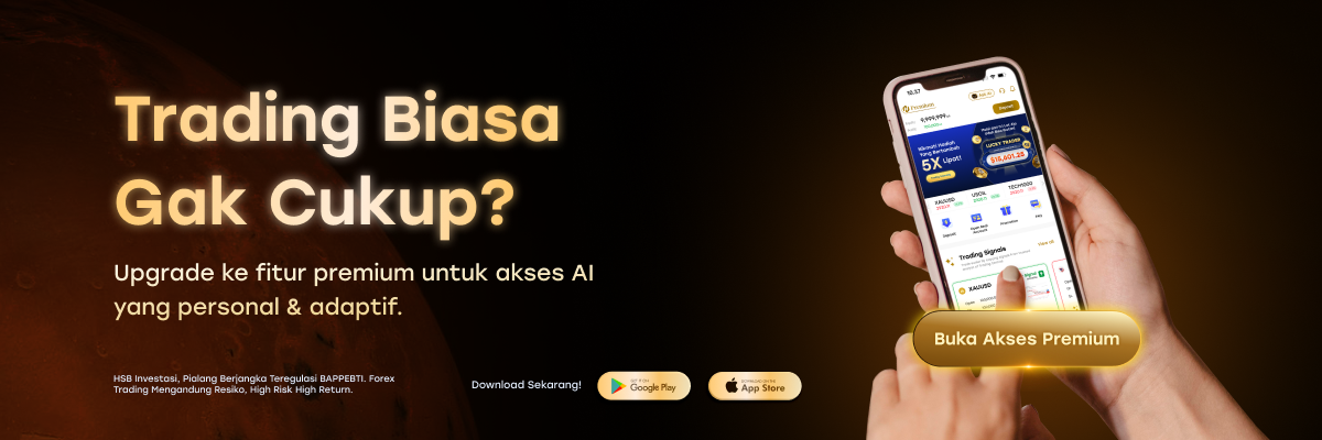 HSB Investasi - Upgrade ke akun premium dengan fitur AI personal. Akses insight adaptif dan analisis forex otomatis untuk profit konsisten.