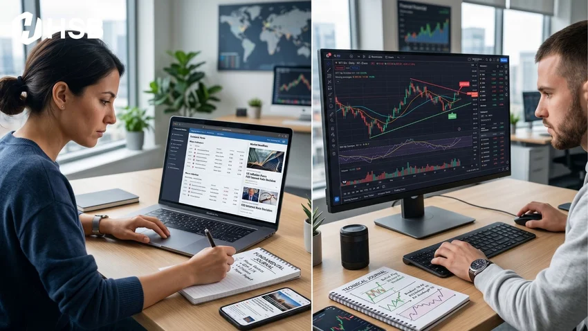 perbedaan analisa teknikal dan fundamental