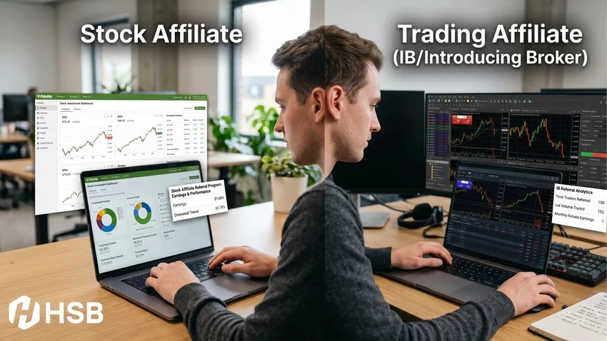 apa perbedaan affiliate sahan dan trading forex