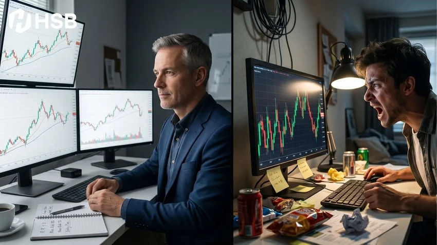 Perbedaan Trader Profesional vs Pemula dalam Ambil Putusan