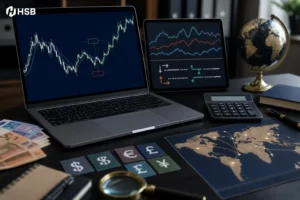 Foto editorial siapa di urutan pertama broker forex HSB